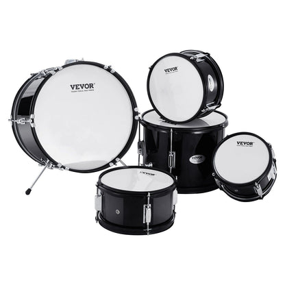 Kids Drum Set, 5-Piece, 406.4 mm Beginner Full Drum Set with Bass Toms Snare Floor Drum Adjustable Throne V952-WJTJZG5JT16HCA94HV0