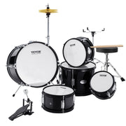 Kids Drum Set, 5-Piece, 406.4 mm Beginner Full Drum Set with Bass Toms Snare Floor Drum Adjustable Throne V952-WJTJZG5JT16HCA94HV0