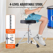 Kids Drum Set, 5-Piece, 406.4 mm Beginner Full Drum Set with Bass Toms Snare Floor Drum Adjustable Throne V952-WJTJZG5JT16LU8B1VV0