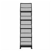 Brochure Display Rack, Foldable 5 Pockets Magazine Literature Display Stand, Movable Floor Standing Magazine V952-WJZSXLDSDZJLCN4PI001V0
