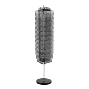 Rotating Brochure Display Rack, 30 Pockets Mesh Magazine Literature Display Stand, Portable Floor Standing V952-WJZSXLDSDZS3117YE001V0