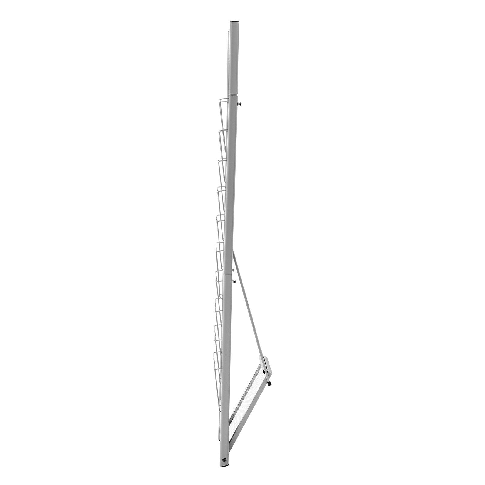 Brochure Display Rack, 10 Pockets Magazine Literature Display Stand, Portable Floor Standing Magazine Rack, V952-WJZSXLDSDZS4EKNWY001V0