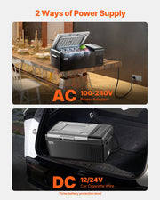 Portable Car Refrigerator Freezer Compressor 15L Single Zone for Car Home V952-WLCZBXX15LDMAC49OV3