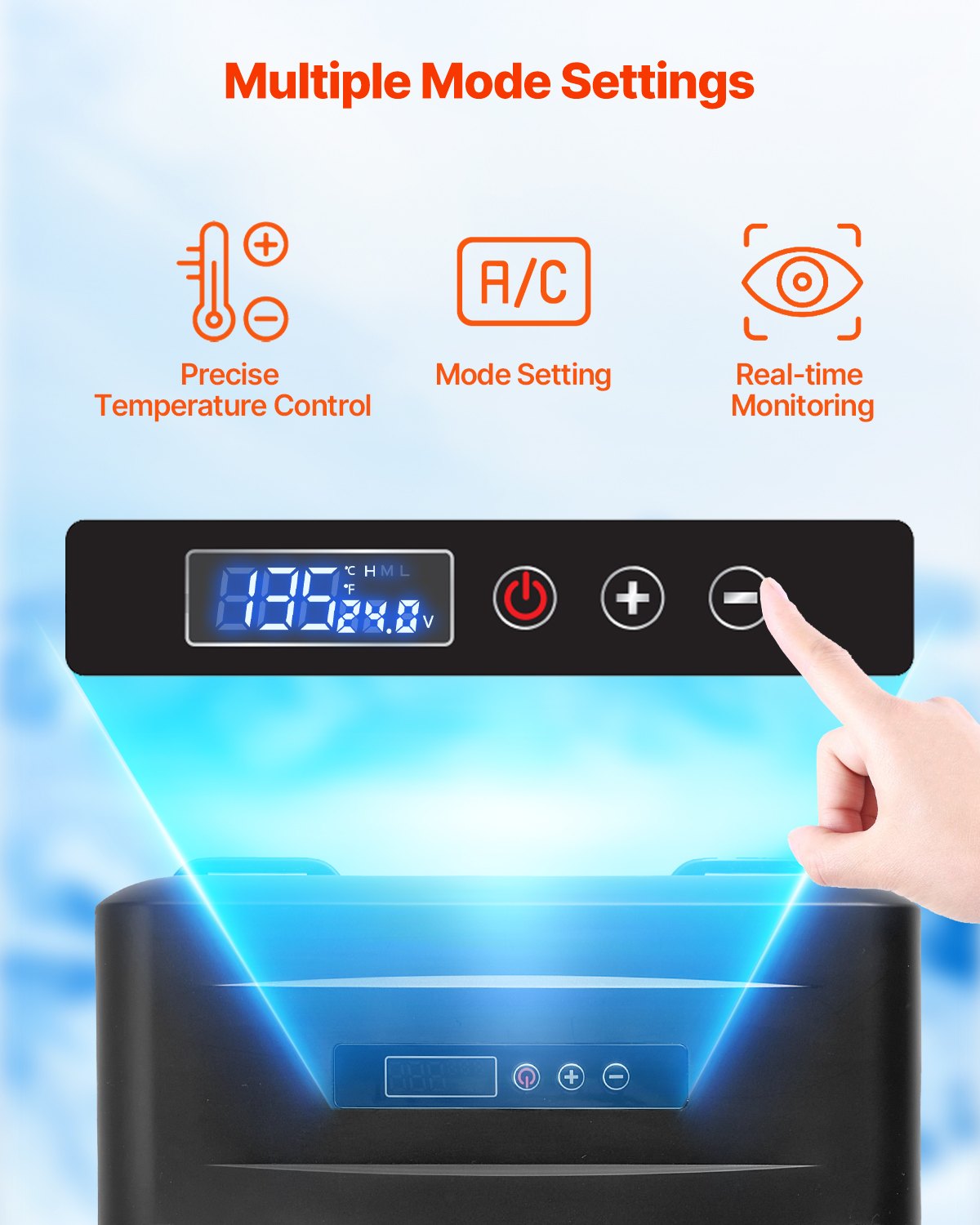 Portable Car Refrigerator Freezer Compressor 20L Single Zone for Car Home V952-WLCZBXX20LDM23O7YV3