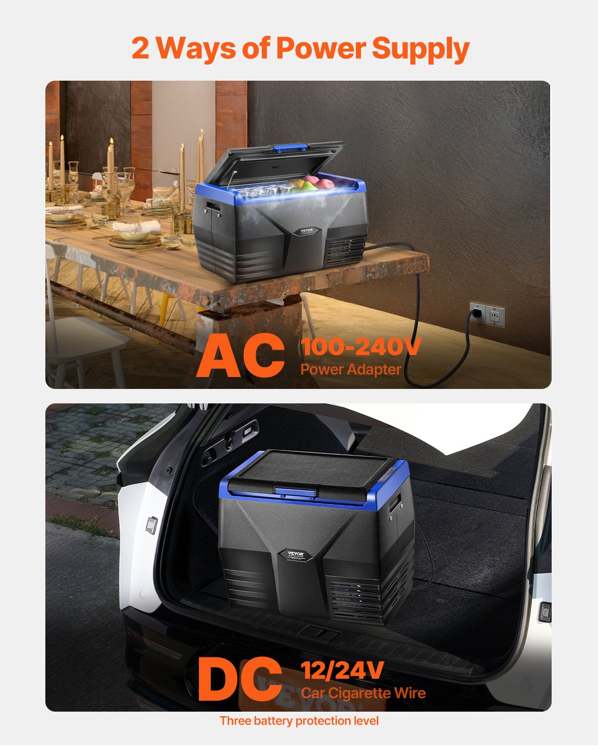 Portable Car Refrigerator Freezer Compressor 20L Single Zone for Car Home V952-WLCZBXX20LDM8J6VAV3