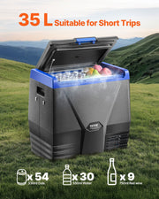 Portable Car Refrigerator Freezer Compressor 35L Single Zone for Car Home V952-WLCZBXX35LDMYFVEFV3