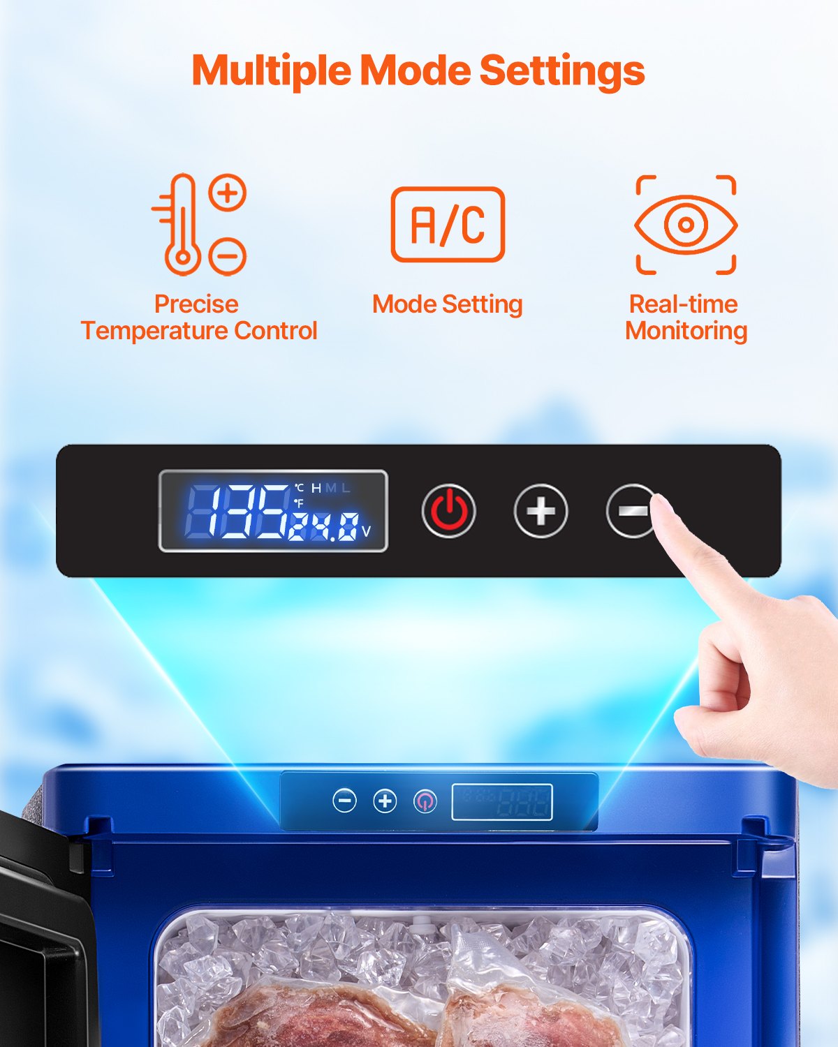 Portable Car Refrigerator Freezer Compressor 35L Single Zone for Car Home V952-WLCZBXX35LDMYFVEFV3
