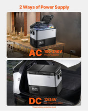 Portable Car Refrigerator Freezer Compressor 35L Dual Zone for Car Home V952-WLCZBXX35LSMYO6MUV3