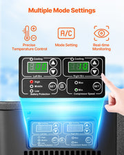 Portable Car Refrigerator Freezer Compressor 45L Dual Zone for Car Home V952-WLCZBXX45LSM8LM9FV3