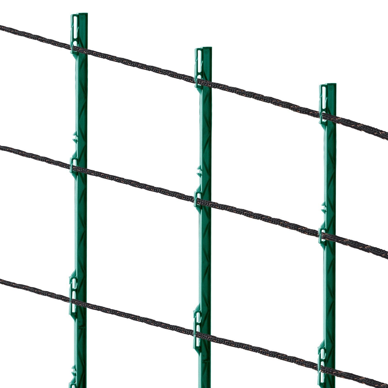 Electric Fence Wire, 1000Ft 305M Portable Polywire, 1/4" Diameter 2 Copper Strands for Reliable Conductivity V952-WLDXJSKJSK10BKJL6Y3