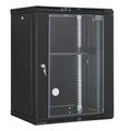 15U Wall Mount Network Cabinet, 226.8 kg Max. Ground Load Capacity, Server Rack Cabinet Enclosure with V952-WLJJ15UW155GJOIJAV0
