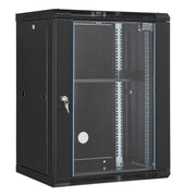 15U Wall Mount Network Cabinet, 226.8 kg Max. Ground Load Capacity, Server Rack Cabinet Enclosure with V952-WLJJ15UW155GJOIJAV0