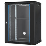 15U Wall Mount Network Cabinet, 226.8 kg Max. Ground Load Capacity, Server Rack Cabinet Enclosure with V952-WLJJ15UW155GJOIJAV0