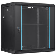 Wall Mount Network Server Cabinet, 393.7 mm Deep, Server Rack Cabinet Enclosure, 90.72 kg Max. Ground-mounted V952-WLJJGHB12U155L3S8V0