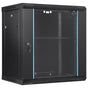 Wall Mount Network Server Cabinet, 393.7 mm Deep, Server Rack Cabinet Enclosure, 90.72 kg Max. Ground-mounted V952-WLJJGHB12U155L3S8V0