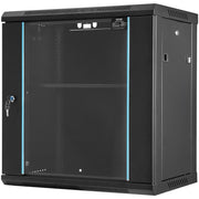 Wall Mount Network Server Cabinet, 393.7 mm Deep, Server Rack Cabinet Enclosure, 90.72 kg Max. Ground-mounted V952-WLJJGHB12U155L3S8V0