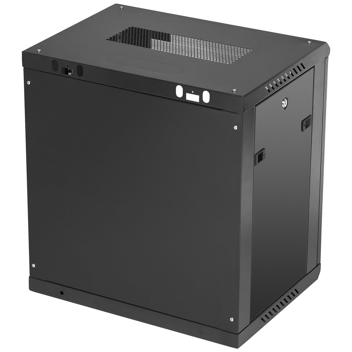 Wall Mount Network Server Cabinet, 393.7 mm Deep, Server Rack Cabinet Enclosure, 90.72 kg Max. Ground-mounted V952-WLJJGHB12U155L3S8V0