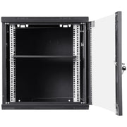 Wall Mount Network Server Cabinet, 393.7 mm Deep, Server Rack Cabinet Enclosure, 90.72 kg Max. Ground-mounted V952-WLJJGHB12U155L3S8V0
