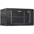 6U Wall Mount Network Server Cabinet, 15.5'' Deep, Server Rack Cabinet Enclosure, 200 lbs Max. Ground-mounted V952-WLJJGHBL6U1556GI7V0