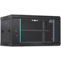 6U Wall Mount Network Server Cabinet, 15.5'' Deep, Server Rack Cabinet Enclosure, 200 lbs Max. Ground-mounted V952-WLJJGHBL6U1556GI7V0