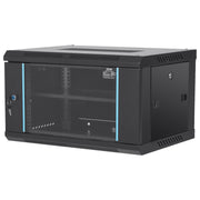 6U Wall Mount Network Server Cabinet, 15.5'' Deep, Server Rack Cabinet Enclosure, 200 lbs Max. Ground-mounted V952-WLJJGHBL6U1556GI7V0