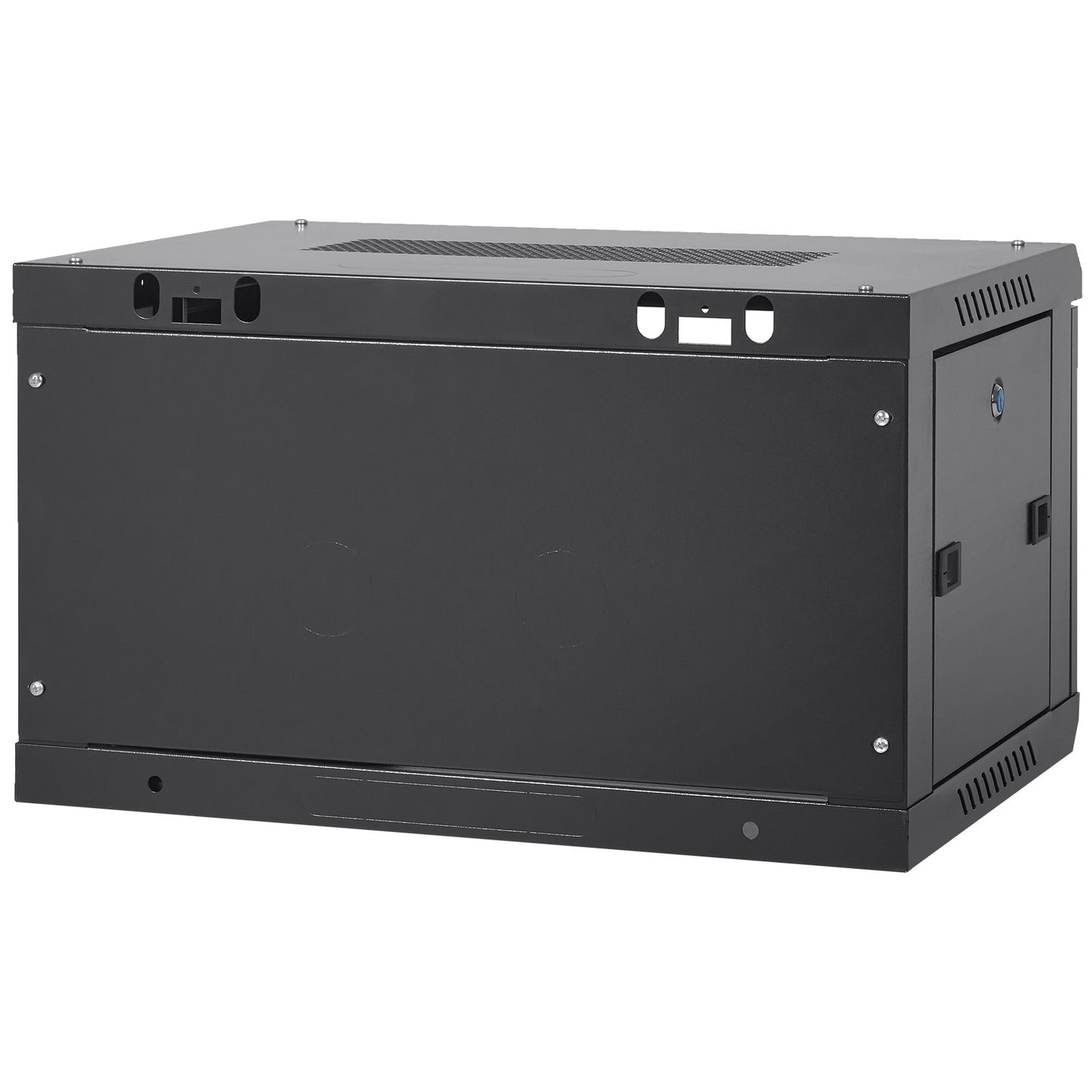 6U Wall Mount Network Server Cabinet, 15.5'' Deep, Server Rack Cabinet Enclosure, 200 lbs Max. Ground-mounted V952-WLJJGHBL6U1556GI7V0