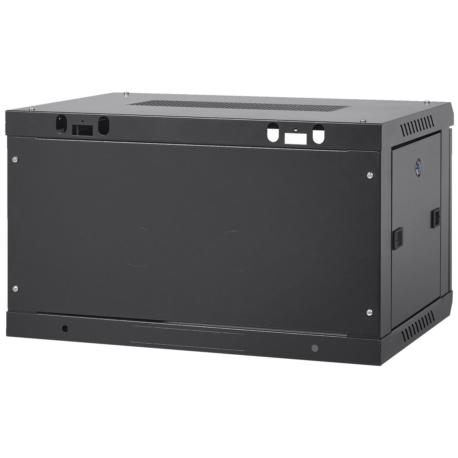 6U Wall Mount Network Server Cabinet, 15.5'' Deep, Server Rack Cabinet Enclosure, 200 lbs Max. Ground-mounted V952-WLJJGHBL6U1556GI7V0