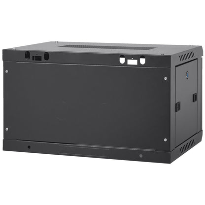6U Wall Mount Network Server Cabinet, 15.5'' Deep, Server Rack Cabinet Enclosure, 200 lbs Max. Ground-mounted V952-WLJJGHBL6U1556GI7V0