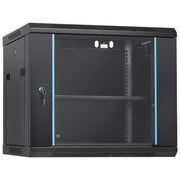 9U Wall Mount Network Server Cabinet, 39.37 cm Deep, Server Rack Cabinet Enclosure, 90.7 kg Max. V952-WLJJGHBL9U1552RC3V0