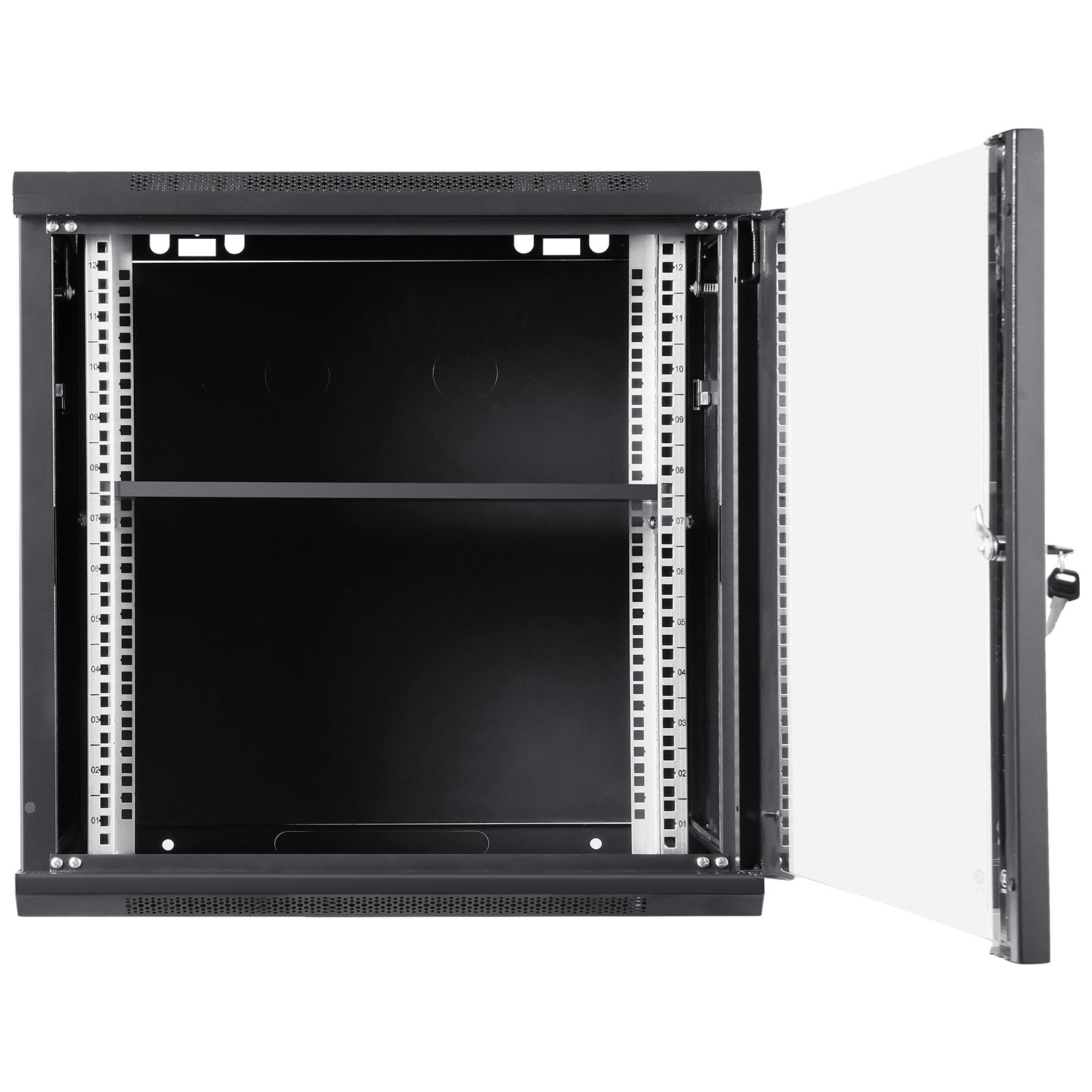 9U Wall Mount Network Server Cabinet, 39.37 cm Deep, Server Rack Cabinet Enclosure, 90.7 kg Max. V952-WLJJGHBL9U1552RC3V0