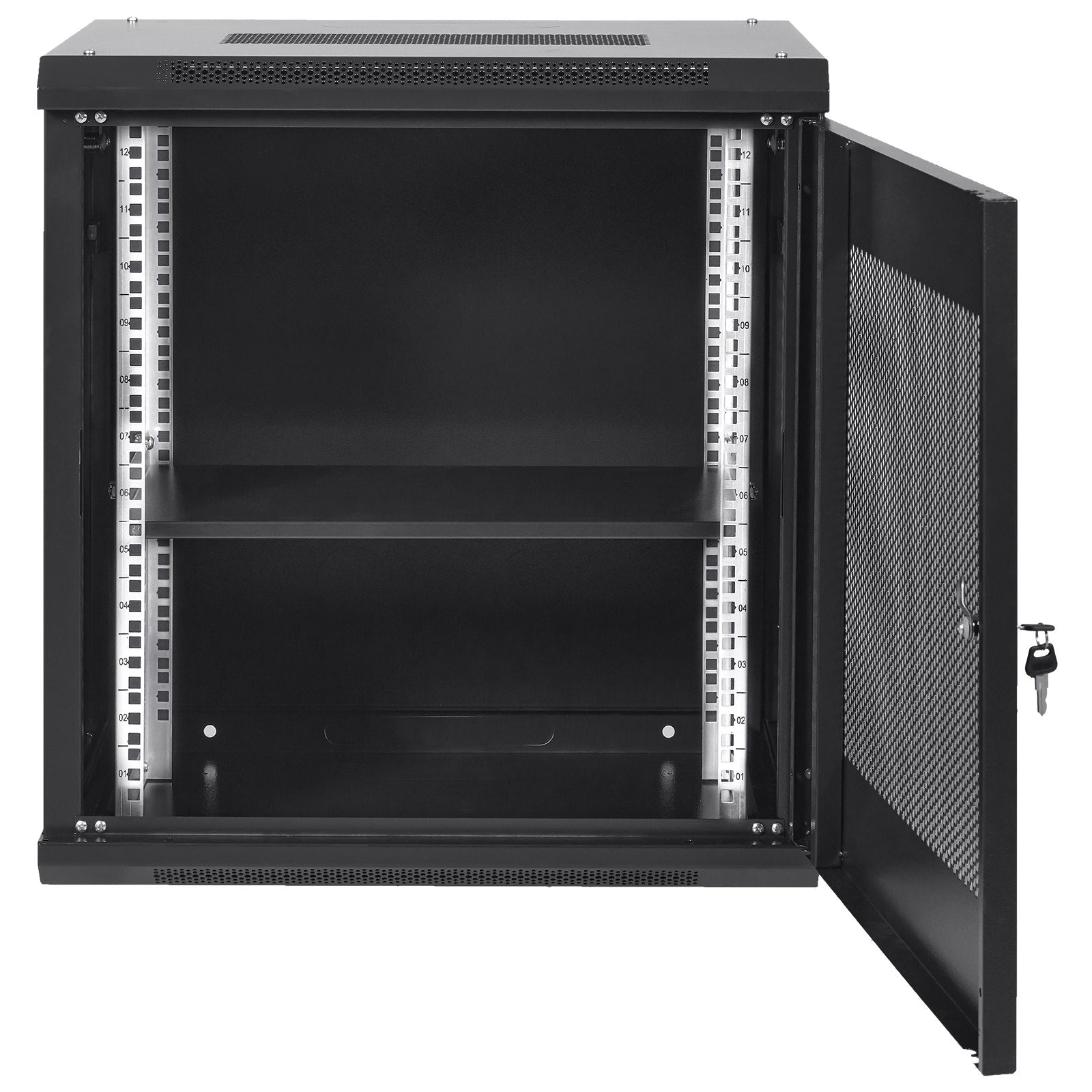 12U Wall Mount Network Server Cabinet, 15.5'' Deep, Server Rack Cabinet Enclosure, 200 lbs Max. V952-WLJJWZB12U155GP35V0