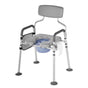 Bedside Commode Chair, 227 kg Capacity, 4-in-1 Portable Toilet and Raised Toilet Seat with Padded Seat & V952-WLKBSLRZD500Y4MTK001V0