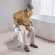 Bedside Commode Chair, 227 kg Capacity, 4-in-1 Portable Toilet and Raised Toilet Seat with Padded Seat & V952-WLKBSLRZD500Y4MTK001V0