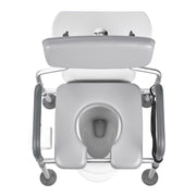 Bedside Commode Chair, 227 kg Capacity, 4-in-1 Portable Toilet and Raised Toilet Seat with Padded Seat & V952-WLKBSLRZD500Y4MTK001V0
