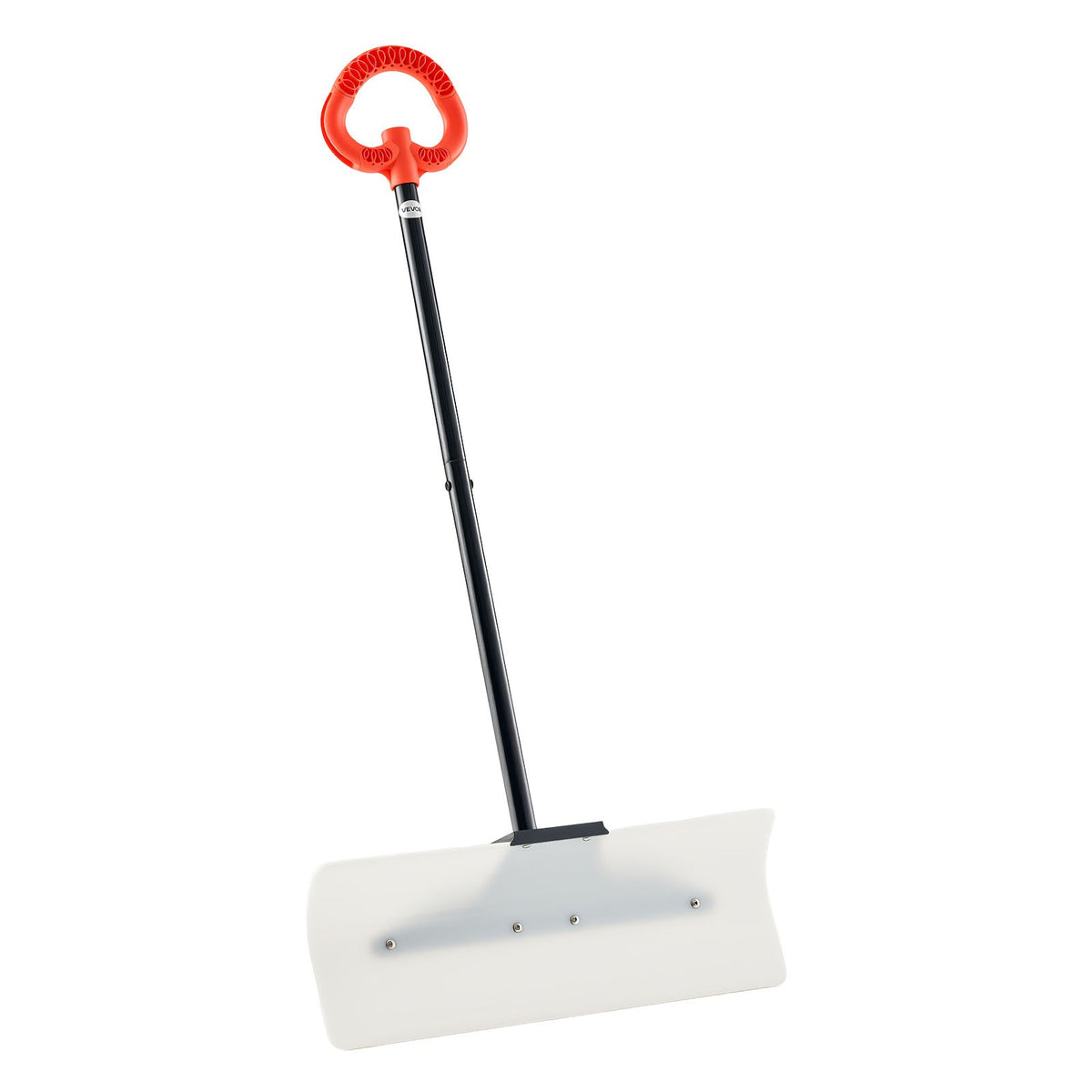Snow Pusher Shovel, 61 cm Wide Outdoor Snowplow Shovel with Ergonomic Grip, HDPE Plastic Blade, Winter V952-WLKSL2025INC5GA89001V0