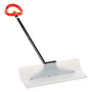 Snow Pusher Shovel, 61 cm Wide Outdoor Snowplow Shovel with Ergonomic Grip, HDPE Plastic Blade, Winter V952-WLKSL2025INC5GA89001V0