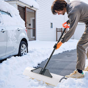 Snow Pusher Shovel, 76.2 cm Outdoor Snowplow Shovel with Ergonomic Grip, HDPE Plastic Blade, Winter Shovels V952-WLKSL3035INC7ZY9Y001V0