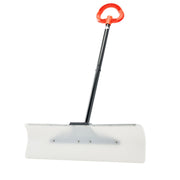 Snow Pusher Shovel, 76.2 cm Outdoor Snowplow Shovel with Ergonomic Grip, HDPE Plastic Blade, Winter Shovels V952-WLKSL3035INC7ZY9Y001V0