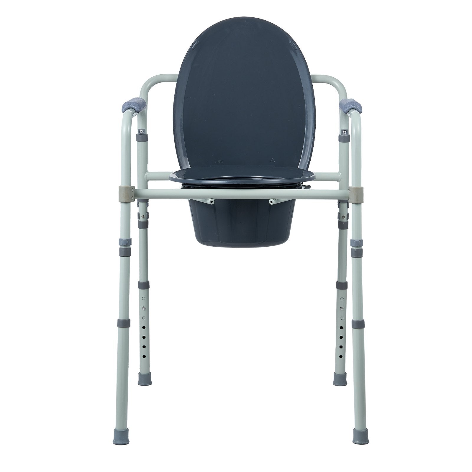 Commode Chair, Bedside Commode with Wider Toilet Seat, 7-Level Adjustable Height, 5.8L Removable Bucket, Easy V952-WLLGSGMTZQSZUX19CV0