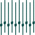 3 Feet Fence Post, 10 Pack U-Channel Heavy Duty Metal Fence Posts, Sturdy Steel Fence Stakes for Garden Yard, V952-WLLZJSK3YC10X2TT5V0