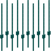 3 Feet Fence Post, 10 Pack U-Channel Heavy Duty Metal Fence Posts, Sturdy Steel Fence Stakes for Garden Yard, V952-WLLZJSK3YC10X2TT5V0