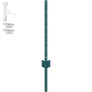 3 Feet Fence Post, 10 Pack U-Channel Heavy Duty Metal Fence Posts, Sturdy Steel Fence Stakes for Garden Yard, V952-WLLZJSK3YC10X2TT5V0