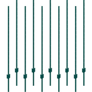 5 Feet Fence Post 10 Pack T-Post Heavy Duty Metal Fence Posts Green V952-WLLZJSK5YC10LFG33V0
