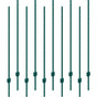 5 Feet Fence Post 10 Pack T-Post Heavy Duty Metal Fence Posts Green V952-WLLZJSK5YC10LFG33V0