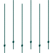 6 Feet Fence Post 6 Pack T-Post Heavy Duty Metal Fence Posts Green V952-WLLZJSK6JZ6Y7M4FOV0