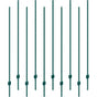 6 Feet Fence Post, 10 Pack U-Channel Heavy Duty Metal Fence Posts, Sturdy Steel Fence Stakes for Garden Yard, V952-WLLZJSK6YC10EWSGIV0