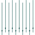 7 Feet Fence Post, 10 Pack U-Channel Heavy Duty Metal Fence Posts, Sturdy Steel Fence Stakes for Garden Yard, V952-WLLZJSK7YC103JD9JV0