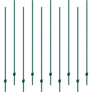 7 Feet Fence Post, 10 Pack U-Channel Heavy Duty Metal Fence Posts, Sturdy Steel Fence Stakes for Garden Yard, V952-WLLZJSK7YC103JD9JV0