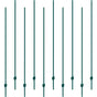 7 Feet Fence Post, 10 Pack U-Channel Heavy Duty Metal Fence Posts, Sturdy Steel Fence Stakes for Garden Yard, V952-WLLZJSK7YC103JD9JV0