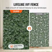 Ivy Privacy Fence, 39 x 158in Artificial Green Wall Screen, Greenery Ivy Fence with Mesh Cloth Backing and V952-WLSRZZWQ1J39NK3IBV0